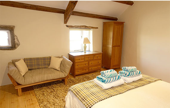 Boreal cottage master bedroom